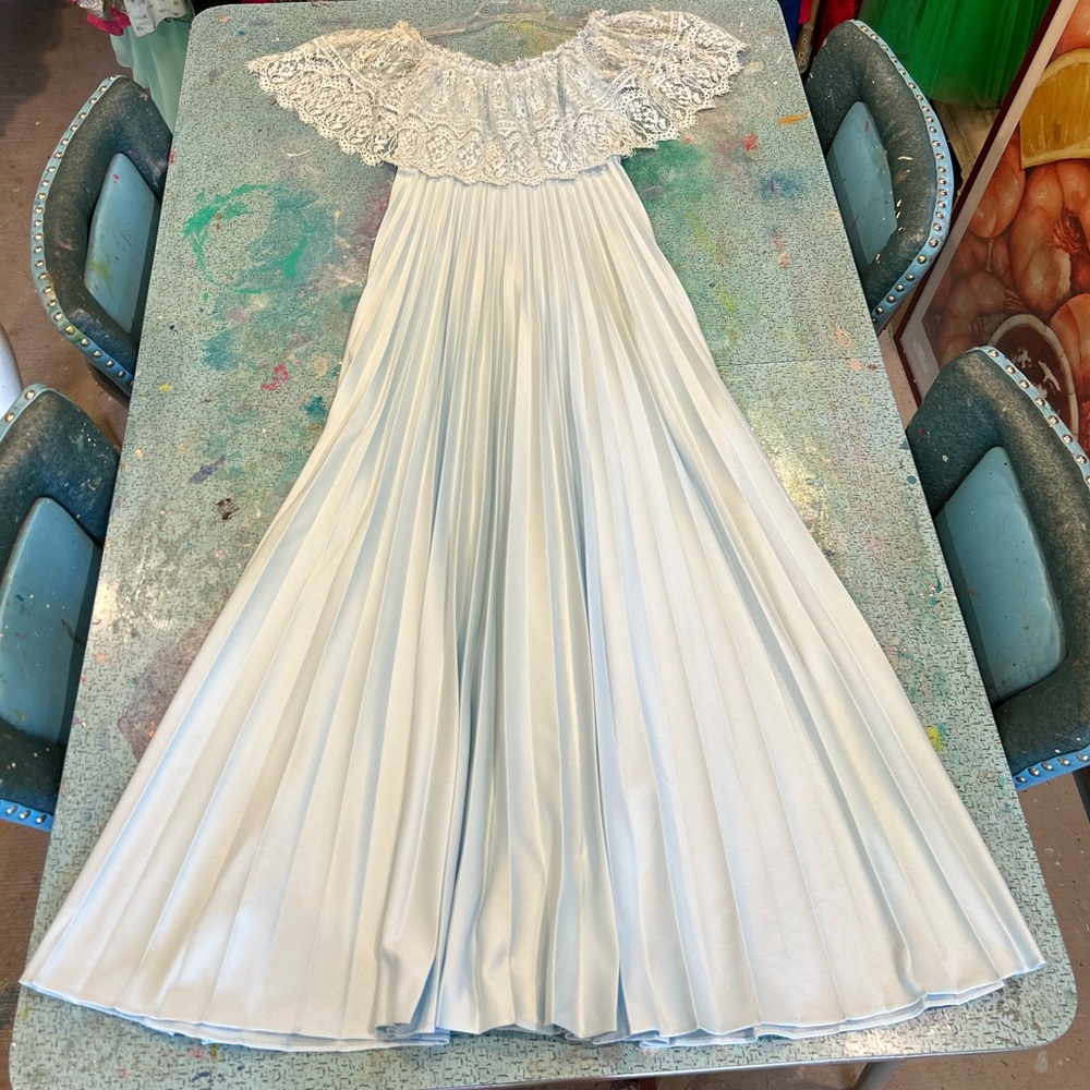 70s Lace Gown - Picture 1 of 14